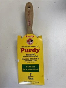 Purdy 380230 Nylox Sprig Paint Brush, 3" For Latex Paints 100% Dyed Nylon - Picture 1 of 4