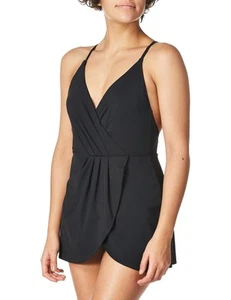 Anne Cole - Swim Dress with Skirted Bottom - Picture 1 of 14