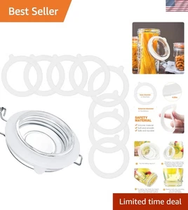 8er Pack Silikon Glas Dichtungen - Auslaufsichere Dichtungen für 3,75" Einmachgläser - Bild 1 von 9