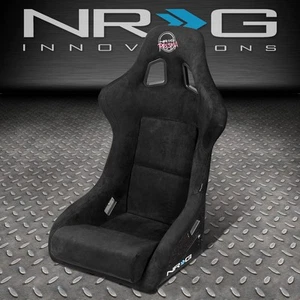 NRG INNOVATIONS FRP-302BK PRISMA 1PC ALCANTARA BUCKET RACING SEAT LARGE SIZE - Bild 1 von 9