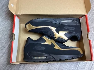 2016 Nike Air Max 90 Essential Men's Size 14 Black Gold Sneakers (537384-058) - Picture 1 of 17