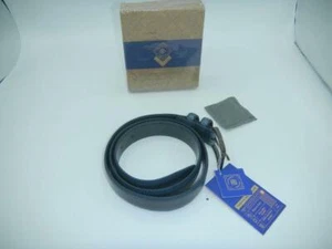 Gallery Seven Blue Leather Belt Zinc Alloy Buckle Size 38 BRAND NEW Free Ship - Picture 1 of 1