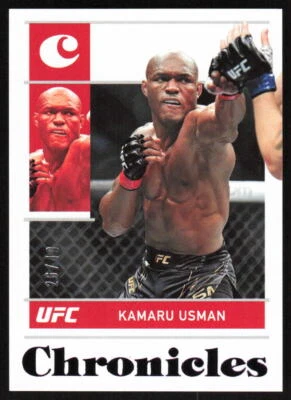 2022 Panini Chronicles UFC Purple #57 Kamaru Usman /49 - Image 1 of 2