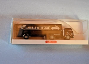 Wiking Koffersattelzug "American Motor Cycle" US Truck 05131640, 1:87 H0 mit OVP - Bild 1 von 5