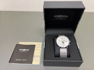 Zeppelin Hindenburg Lz129 Moon Phase 7036M-1 Quartz Men's Watch From Japan - Picture 1 of 8