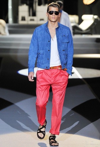 DSQUARED2 NEW POCKETS BLUE SUEDE LEATHER BOMBER JACKET GIACCA COAT BIKER PELLE