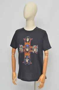Guns N Roses Vintage 80s Men's Black Appetite For Destruction Band Tee Shirt SzM - Picture 1 of 13