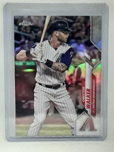Christian Walker 2020 Topps Chrome Baseball #27 Refractor - Arizona Diamondbacks