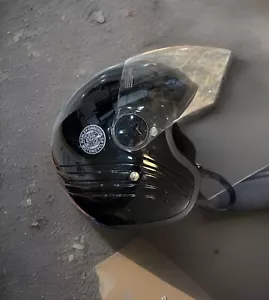 Casco Harley Davidson pequeño 55-56 cm negro con visera Skyline 3/4, DOT - Imagen 1 de 13
