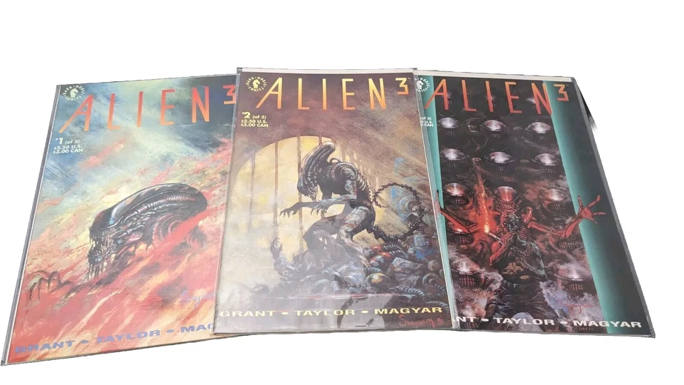 ALIENS Alien 3 Dark Horse Comic Full Set 1992 #1,2,3 Carded & Bagged - Image 1 of 1