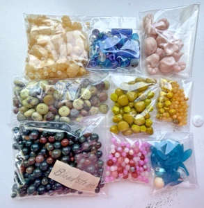 Glass And Gemstone Bead Lot - Picture 1 of 10