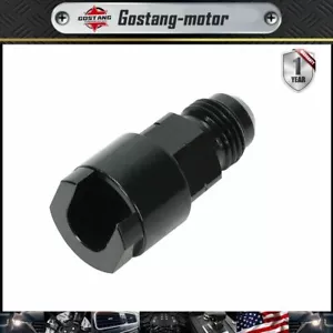 AN6 Fuel Adapter Fitting to 3/8 FOR GM Quick Connect LS W/ Clip Female Black - Picture 1 of 6