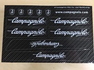 Campagnolo "Carbon Fiber" Decal Sticker Sheet - Picture 1 of 1