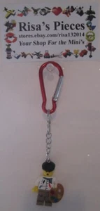 LEGO Mini-Figure Carabiner Keychain - Parisian Artist (1 Keychain) - Picture 1 of 2