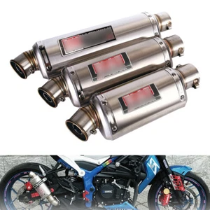 310 370 440mm Motorcycle Exhaust Muffler Pipe 51mm Inner Silencer with DB Killer - Picture 1 of 7