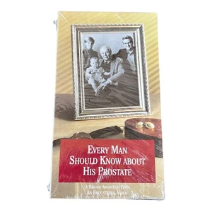 Vintage SEALED VHS Every Man Should Know About His Prostate Merck Medical Movie - Picture 1 of 6
