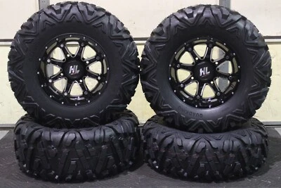 POLARIS GENERAL 1000 29" QUADKING RADIAL 8 Ply ATV TIRE 14" HL4 WHEEL KIT POL10K - Image 1 of 4