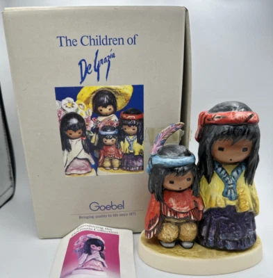 GOEBEL DE GRAZIA FIGURINE WONDERING # 10 316 13 45 HAND PAINTED W. GERMANY W/BOX - Image 1 of 4