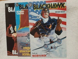 DC Blackhawk Blood & Iron ~ Blackout Complete Set #1-3 Lot Chaykin VF/NM - Bild 1 von 4