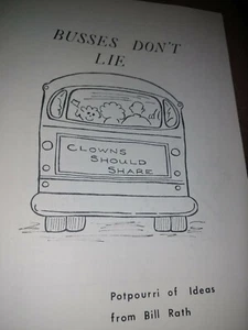 Bill Rath Busses Don't Lie Potpourri of Ideas Manuscript Autographed - Picture 1 of 3