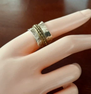 PALAS STERLING SILVER RING THALASSOPHITE (Ocean Lovers) ADJUSTABLE RING #zz - Foto 1 di 6