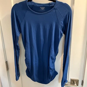 Athleta Long Sleeve Teal Shirt Size S - Picture 1 of 11