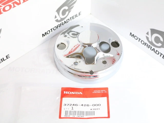 Honda CB 550 Four K3 F2 Chrome Cover Plate Lower Tachometer Gauge - Image 1 of 1