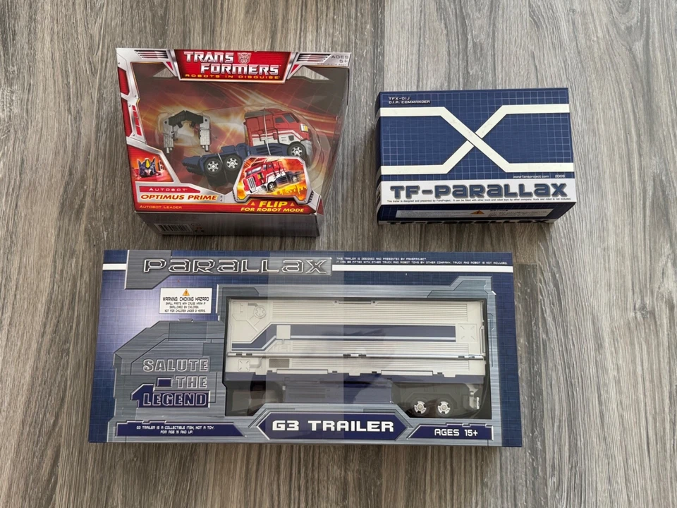 Transformers Optimus Prime Classics + Fansproject TFX-01J + Parallax G3 Trailer - Image 1 of 4