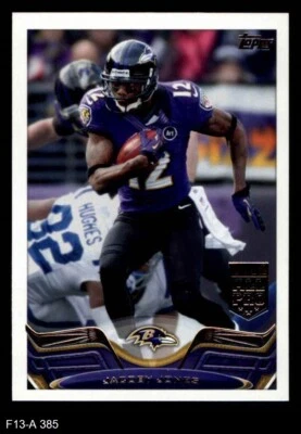 2013 Topps #385 Jacoby Jones Ravens Lane 8 - NM/MT - Image 1 of 2