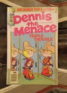 DENNIS the MENACE TRIPLE TROUBLE COMIC * BRONZE AGE * 1978 35c - COWBOY SHERIFF - Picture 1 of 1