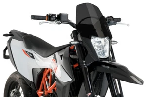 PUIG Dark Smoke NEW GEN Sport Windscreen 2019-2024 KTM 690 Enduro R / SMC 3586F - Picture 1 of 1