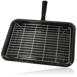 Sartén y estante para horno HOTPOINT premium esmaltado de una sola manija - Imagen 1 de 12