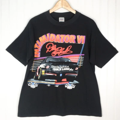 Dale Earnhardt Sports Image Mens Graphic T-Shirt Black Intimidator VI USA L - Image 1 of 4