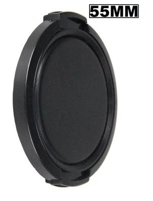 Bower 55mm (CP55) Snap-on Front Camera Lens Cap (Black) - Image 1 of 3