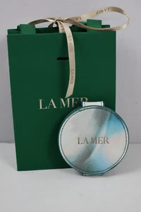 La Mer Compact 3" Pocket Snap On Logo Round Mirror Brand New Gift Bag Ribbon - Picture 1 of 12