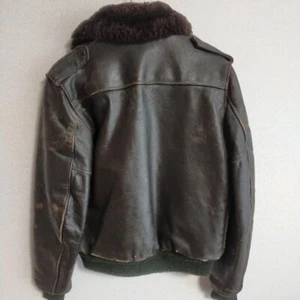 Schott 674M Flight Jacket Cowhide Boa TALON Zipper men Size 38 Brown - Picture 1 of 14