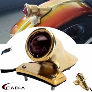 Luz trasera de freno trasero de latón para motocicleta para Harley Chopper Bobber - Imagen 1 de 10