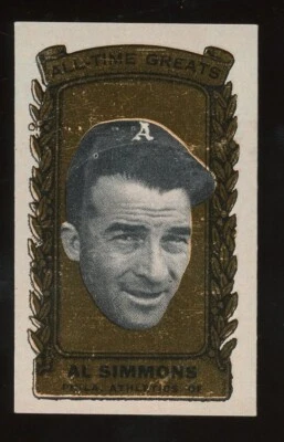 1963 Bazooka All-Time Greats Baseball #22 Al Simmons NM - Image 1 of 2