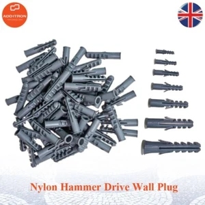 UNIVERSAL WALL RAWL PLUGS PLASTIC (Nylon) EXPANDABLE PLUGS 5 6 7 8 10 12 14mm - Picture 1 of 28