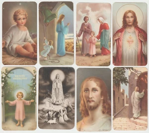 1940-50s Lot Holy Devotional Prayer Card Jesus Mary Joseph Religious Italy - Picture 1 of 2