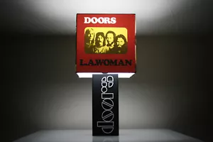 Handmade ‘The Doors’ Lamp + Album Cover Lampshade, jim morrison, l.a woman - Foto 1 di 9