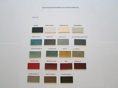 NUEVO par de parasoles Chevrolet Camaro 1974-1976 Pontiac Firebird Madrid patrón Foto 1 de 2