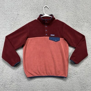 Patagonia Lightweight Synchilla Snap-T Pullover Womens Small Rosehip Fleece Logo - Picture 1 of 15