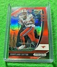 COURTLAND SUTTON PRIZM RED CARD JERSEY #16 BRONCOS 2020 Prizm DP SP REFRACTOR SP