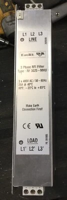Eurotek 3 Phase RFI Filter Type:RF3025-MHU - Image 1 of 2