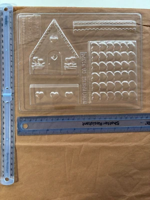 Love Heart  House/3D Chocolate mould/plastic/unusual valentines day mould/kids - Image 1 of 2