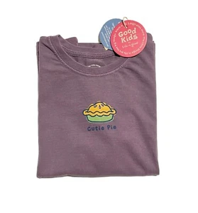 NWT Life is Good Purple Jam Cutie Pie Kids Girl Shirt Large L Size 10 - Picture 1 of 2