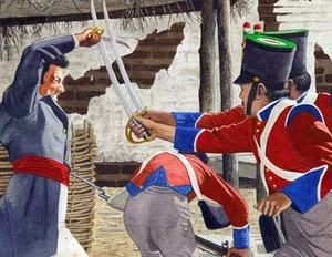 THE ALAMO TRAVIS ART PRINT LAURENCE HARVEY - Picture 1 of 1