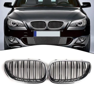 Replacement Front Kidney Grilles for BMW E60 and E61 from 2003 to 2010 - Picture 1 of 12