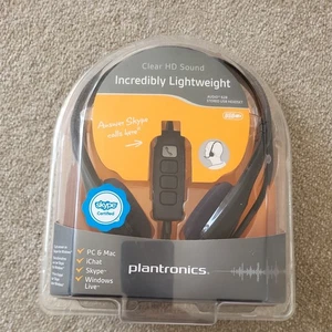 Casque Skype filaire stéréo USB USB Plantronics Audio 628 NEUF (neuf) - Photo 1/2